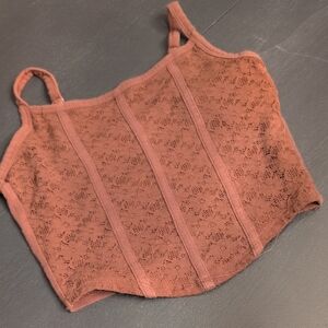 Hollister Brown Camisole Bustier Top